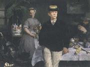 Edouard Manet Le dejeuner dans l'atelier (mk40) oil painting